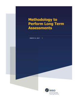 Methodology to Perform Long Term Assessments