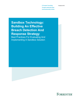 Sandbox Technology: Building An Effective Breach