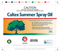 Caltex Summer Spray OilTM