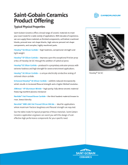 Hexoloy SiC Materials (Bro) - Saint-Gobain High