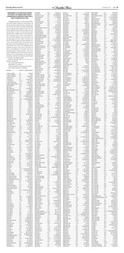 advertisement of tax liens on real property for failure to pay franklin