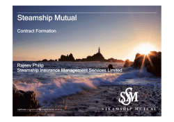 Chartering Seminar: Contract formation