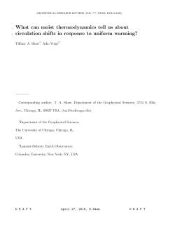 What can moist thermodynamics tell us about circulation shifts in