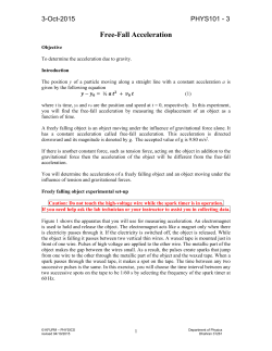 Free-Fall Acceleration