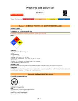 Prephenic acid barium salt