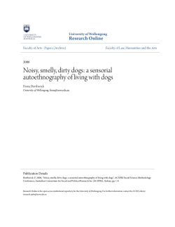Noisy, smelly, dirty dogs: a sensorial - Research Online