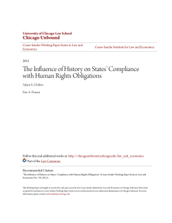 The Influence of History on States` Compliance with Human Rights