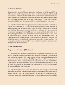 Executive Summary - Equal Rights Trust