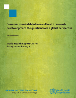 Consumer over-indebtedness and health care costs