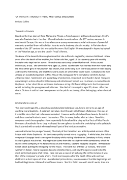 The real La Traviata - International Psychoanalytical Association