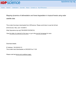 Mapping dynamics of deforestation and forest degradation in