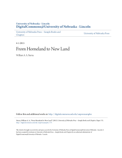 From Homeland to New Land - DigitalCommons@University of