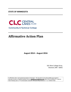 Affirmative Action Plan