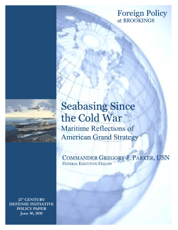 Seabasing Since the Cold War