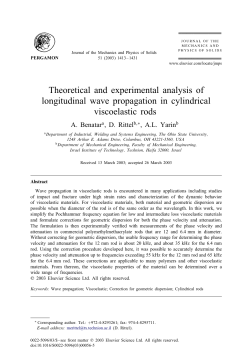 Theoretical and experimental analysis of longitudinal wave