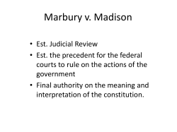 Marbury v. Madison