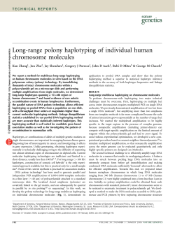 Long-range polony haplotyping of individual human chromosome