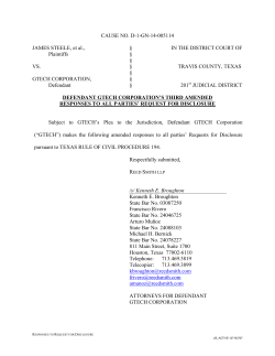 Third Amended Response to Disclosures