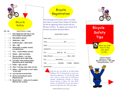 Bike Safety Tips and Registration