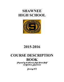 shawnee high school 2015-2016 course description book