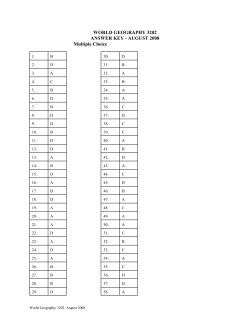 Answer Key