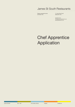 Chef Apprentice Application