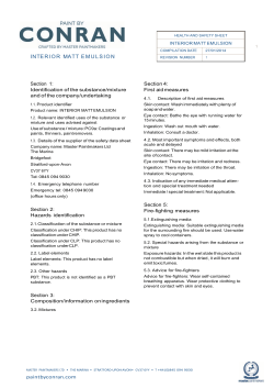 Section 1: Identification of the substance/mixture and of the company