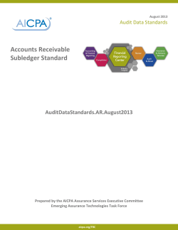 Accounts Receivable Subledger Standard