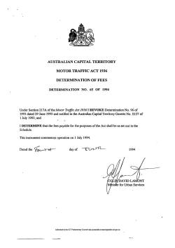 Authorised - ACT Legislation Register