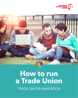 How to run a Trade Union