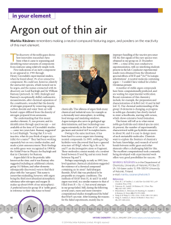 Argon out of thin air
