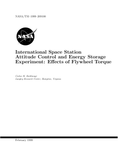International Space Station Attitude Control and Energy Storage