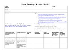 Grade 4 Science Curriculum - Plum Borough School District