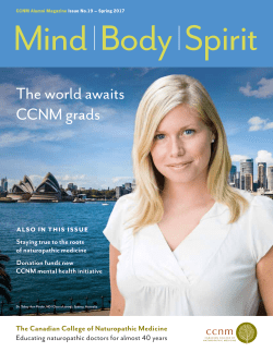 The world awaits CCNM grads