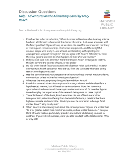 Discussion Questions - Madison Public Library