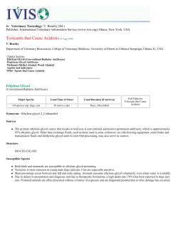Toxicants that Cause Acidosis (9-Aug-1999)
