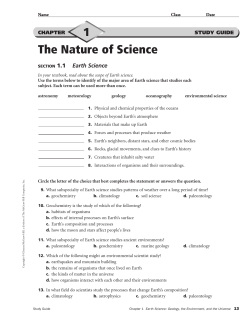 The Nature of Science