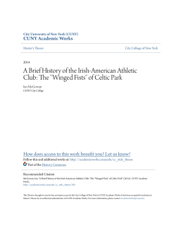 A Brief History of the Irish-American Athletic Club: The "Winged Fists