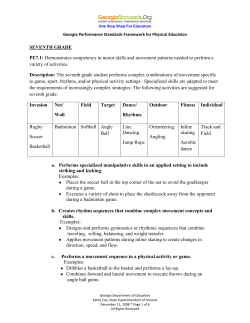 Physical Education - Georgia Standards