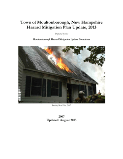 Moultonborough Hazard Mitigation Plan