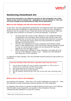 Sentencing Amendment Act