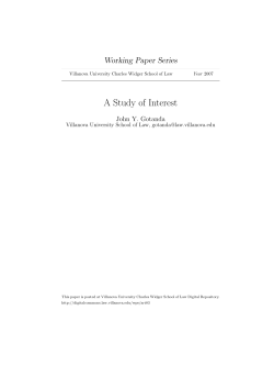 A Study of Interest - Digital Repository