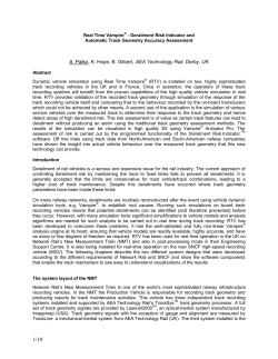 S. Patko, K. Hope, B. Gilbert, AEA Technology Rail, Derby, UK