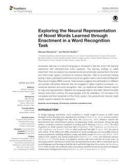 Exploring the Neural Representation of Novel Words Learned