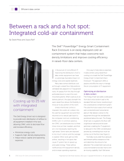 Between a rack and a hot spot: Integrated cold-air containment