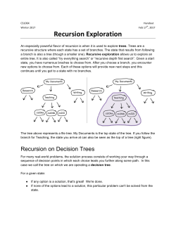 Recursion Exploration