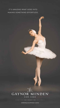 it`s amazing what goes into making something effortless.