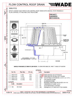flow control roof drain