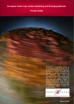 European Union Law, Online Gambling And