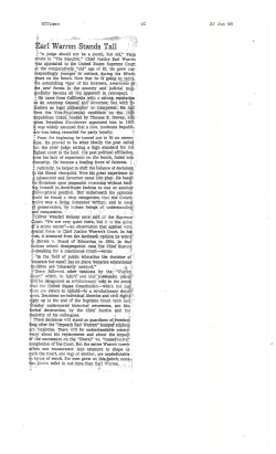 Earl Warren Stands Tall